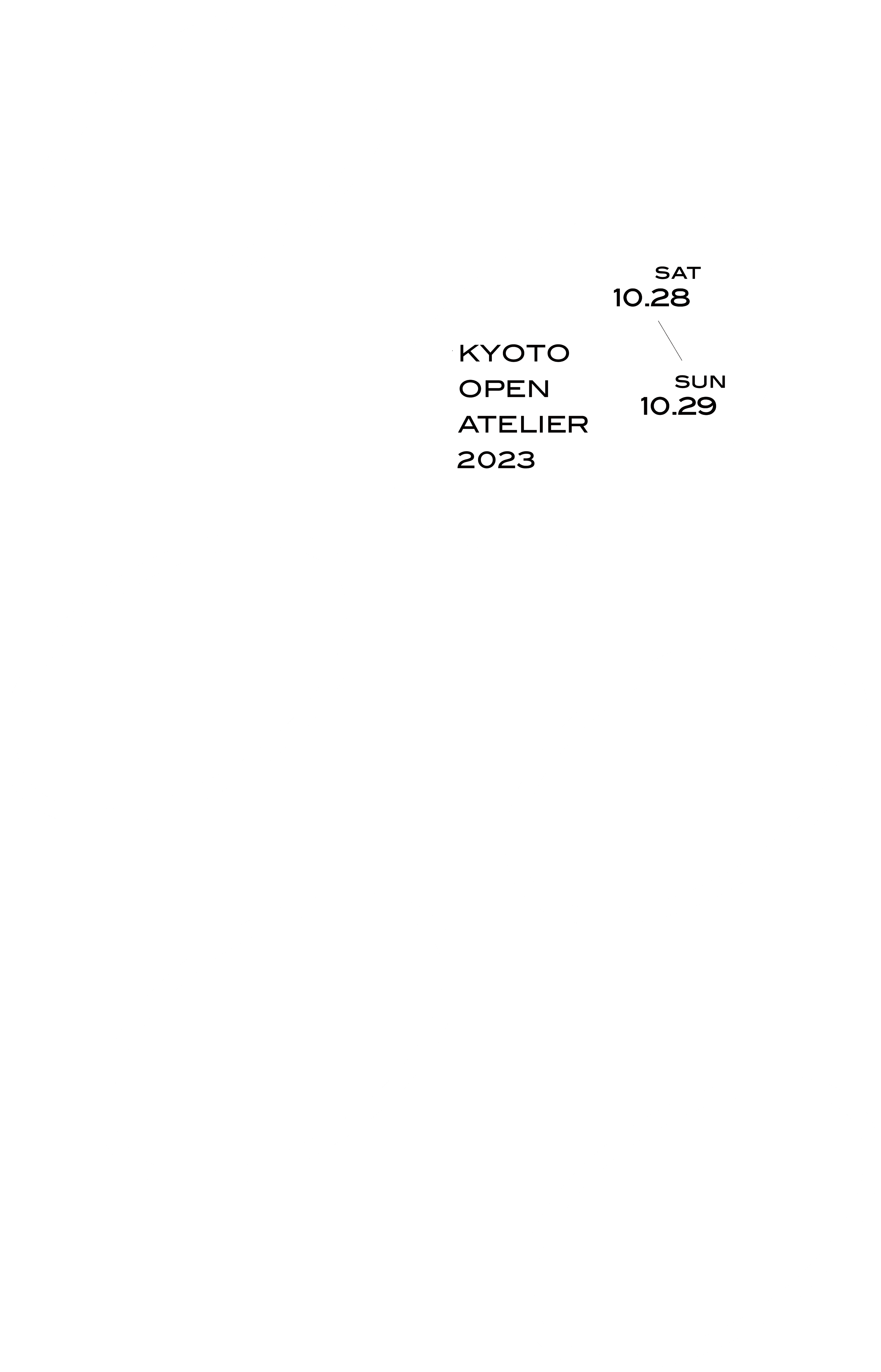 KYOTO OPEN ATELIER 2023 10.28 sat - 10.29 sun
